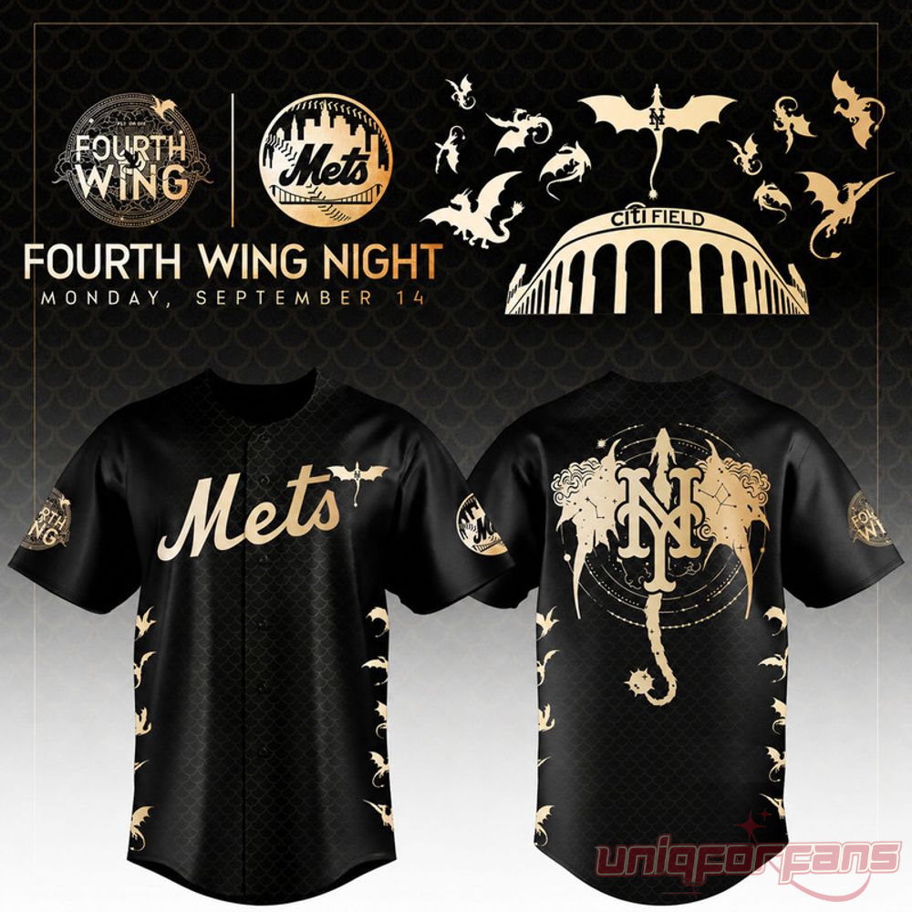 New York Mets x Fourth Wing Night Special Black 2026 Jersey New York Mets x Fourth Wing Night Special Black 2026 Jersey
