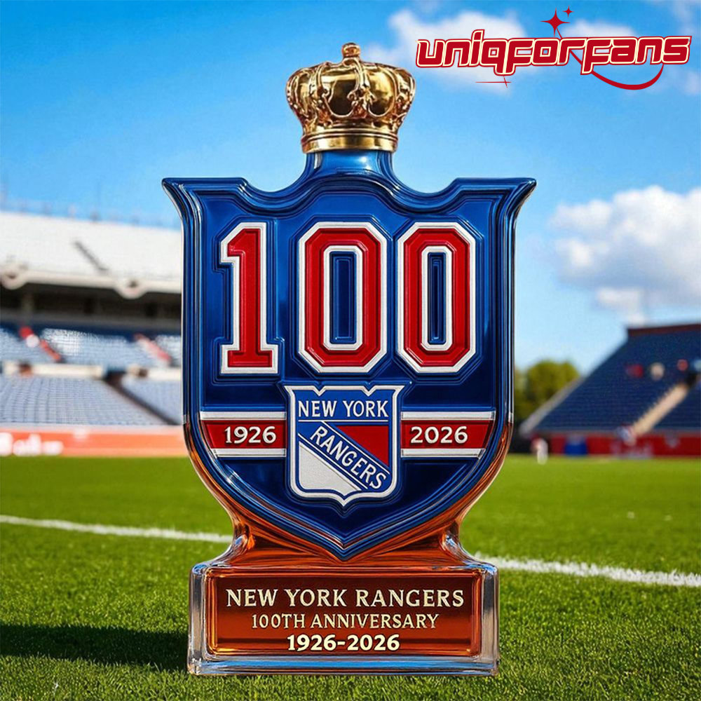 New York Rangers 100th Anniversary Limited Edition Whiskey Bottle New York Rangers 100th Anniversary Limited Edition Whiskey Bottle