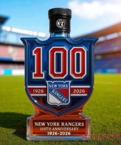 New York Rangers 100th Anniversary Limited Edition Whiskey Bottle