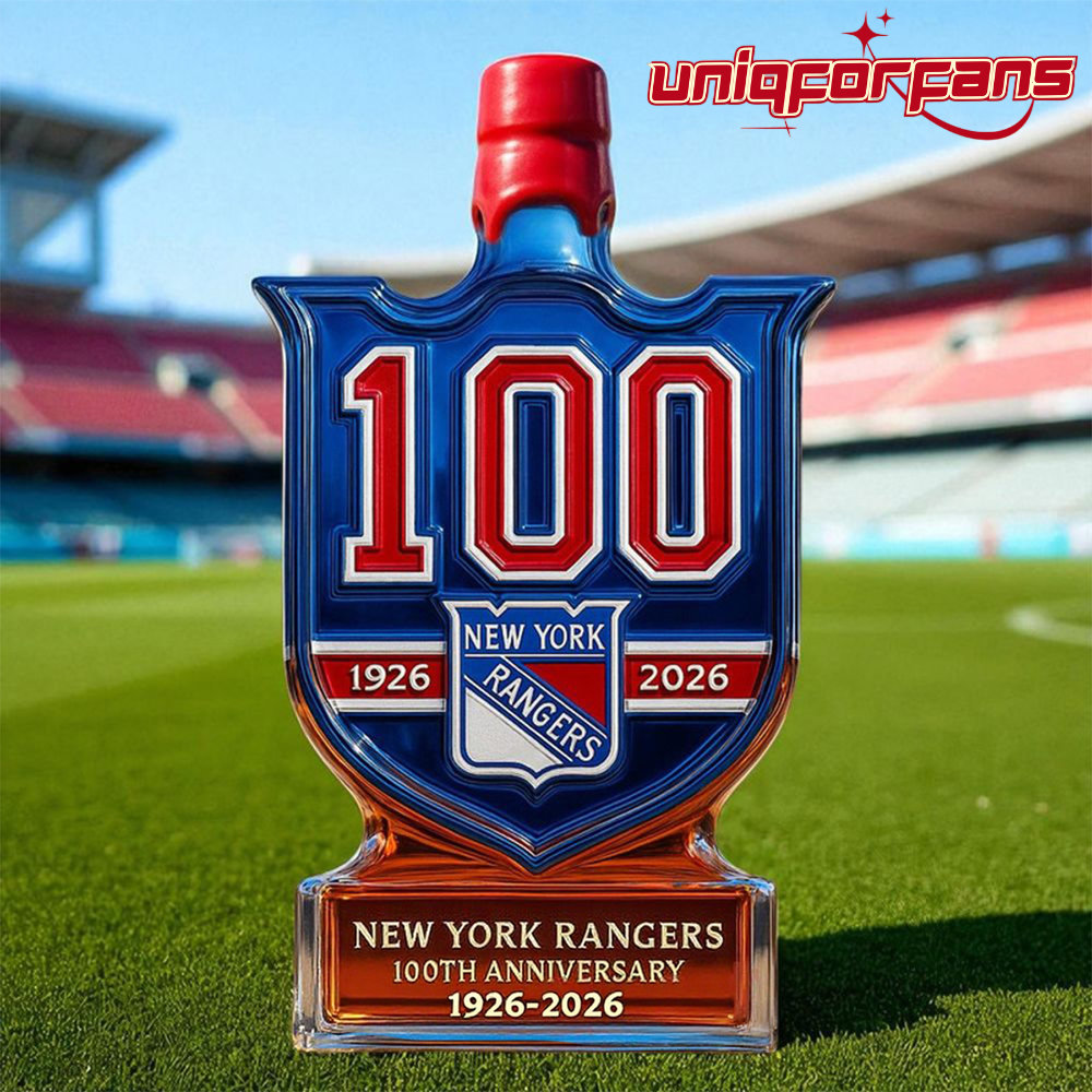 New York Rangers 100th Anniversary Limited Edition Whiskey Bottle New York Rangers 100th Anniversary Limited Edition Whiskey Bottle