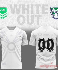 New Zealand Warriors White out NRL Limited Edition Custom Number Jersey
