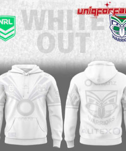 New Zealand Warriors White out NRL Limited Edition Hoodie