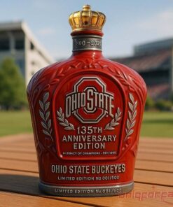 Ohio State Buckeyes 135th Anniversary Whiskey Bottle