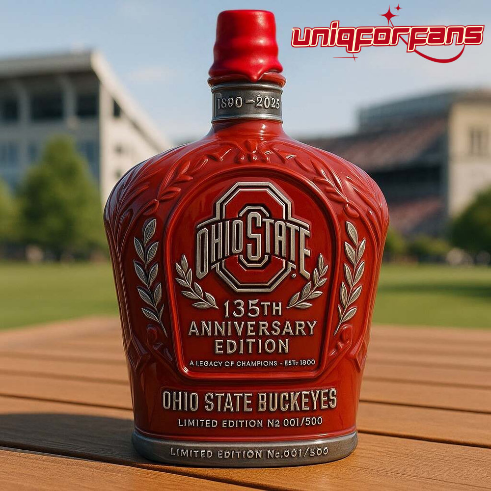 Ohio State Buckeyes 135th Anniversary Whiskey Bottle Ohio State Buckeyes 135th Anniversary Whiskey Bottle