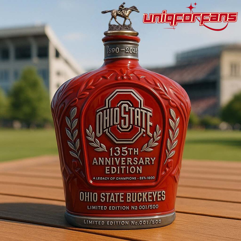 Ohio State Buckeyes 135th Anniversary Whiskey Bottle Ohio State Buckeyes 135th Anniversary Whiskey Bottle