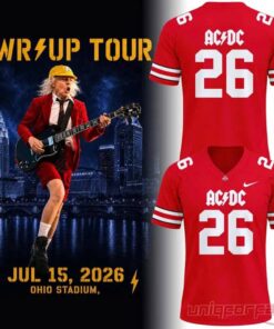 Ohio State Buckeyes AC/DC 2026 Tour Limited Edition Football Jersey