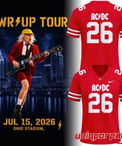 Ohio State Buckeyes AC/DC 2026 Tour Limited Edition Football Jersey