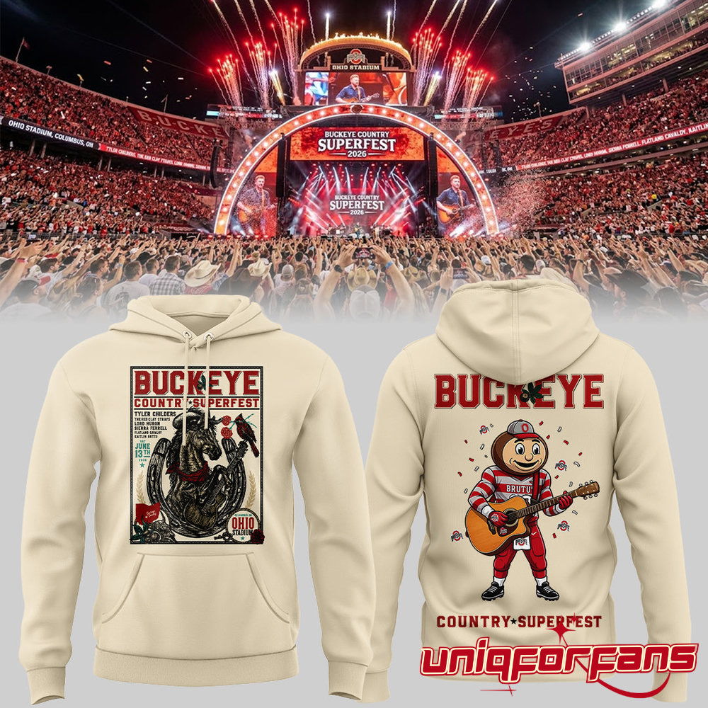 Ohio State Buckeyes Country Superfest 2026 Limited Edition Hoodie Ohio State Buckeyes Country Superfest 2026 Limited Edition Hoodie