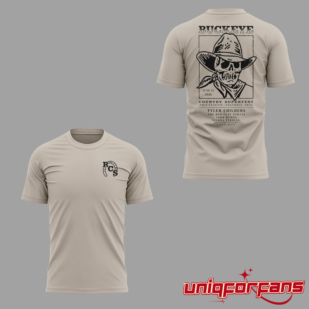 Ohio State Buckeyes Country Superfest 2026 Vintage Limited Edition 3D T-shirt Ohio State Buckeyes Country Superfest 2026 Vintage Limited Edition 3D T-shirt