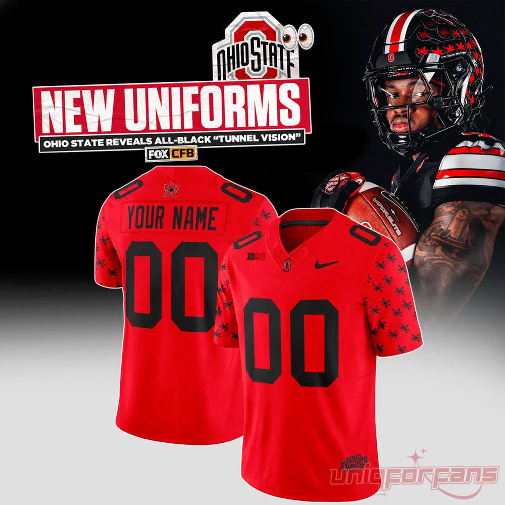 Ohio State Buckeyes New Black Uniforms “Tunnel Vision” 2026 Limited Football Jersey Ohio State Buckeyes New Black Uniforms “Tunnel Vision” 2026 Limited Football Jersey