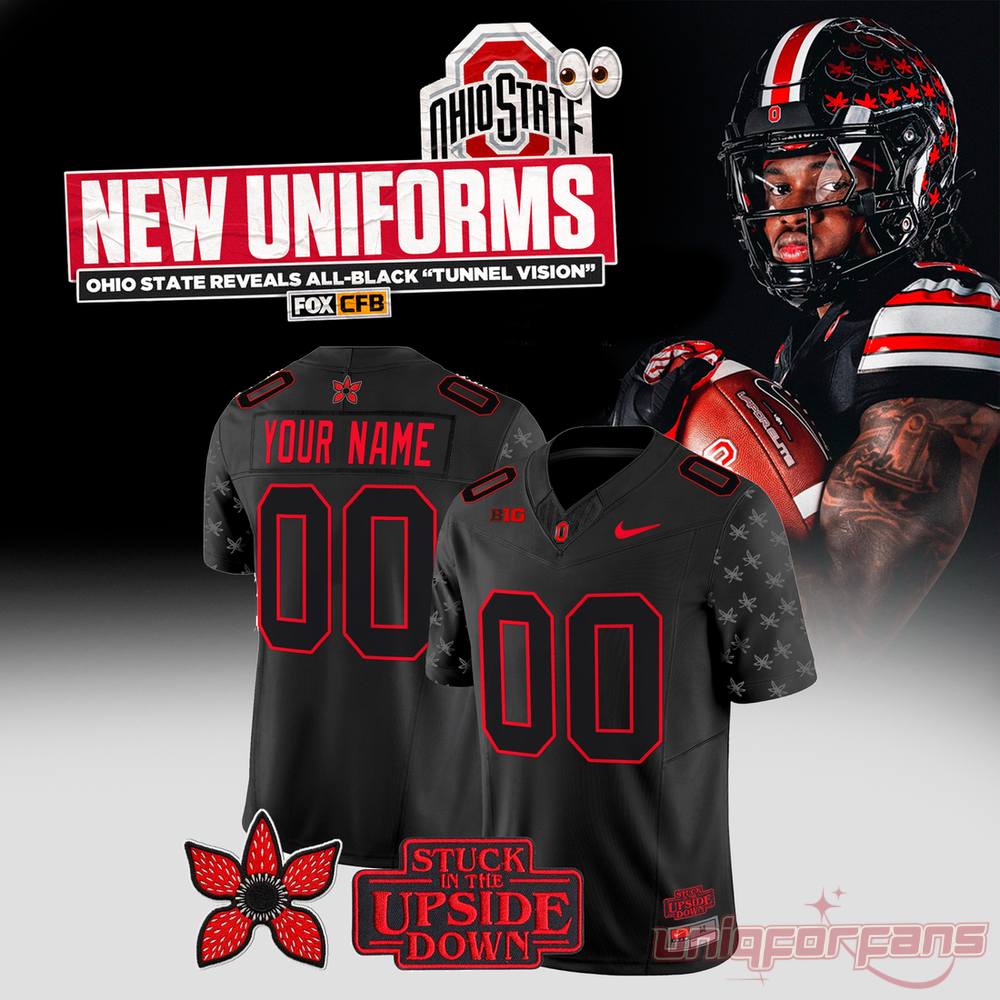 Ohio State Buckeyes New Black Uniforms “Tunnel Vision” 2026 Limited Football Jersey Ohio State Buckeyes New Black Uniforms “Tunnel Vision” 2026 Limited Football Jersey