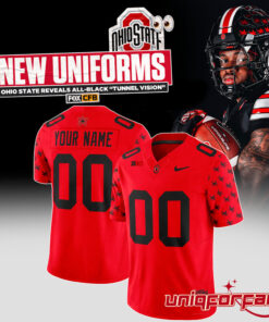 Ohio State Buckeyes New Black Uniforms “Tunnel Vision” 2026 Limited Football Jersey Ohio State Buckeyes New Black Uniforms “Tunnel Vision” 2026 Limited Football Jersey