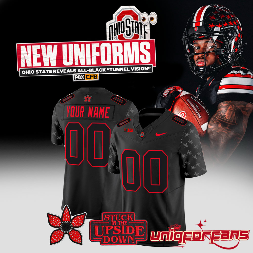 Ohio State Buckeyes New Black Uniforms “Tunnel Vision” 2026 Limited Football Jersey Ohio State Buckeyes New Black Uniforms “Tunnel Vision” 2026 Limited Football Jersey