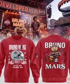 Ohio State Buckeyes x Bruno Mars The Romantic Tour 2026 Ohio Stadium Sweatshirt