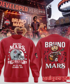 Ohio State Buckeyes x Bruno Mars The Romantic Tour 20026 Ohio Stadium Sweatshirt