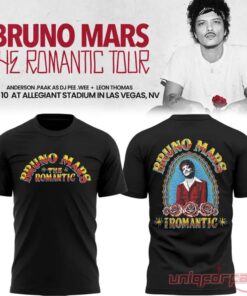 Ohio State Buckeyes x Bruno Mars The Romantic Tour 2026 3D T-shirt