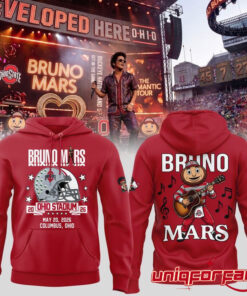 Ohio State Buckeyes x Bruno Mars The Romantic Tour At Ohio Stadium Hoodie