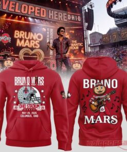 Ohio State Buckeyes x Bruno Mars The Romantic Tour At Ohio Stadium Hoodie