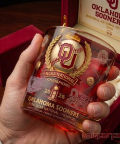 Oklahomo Sooners NCAA Champion 2026 Edition Whiskey Glass