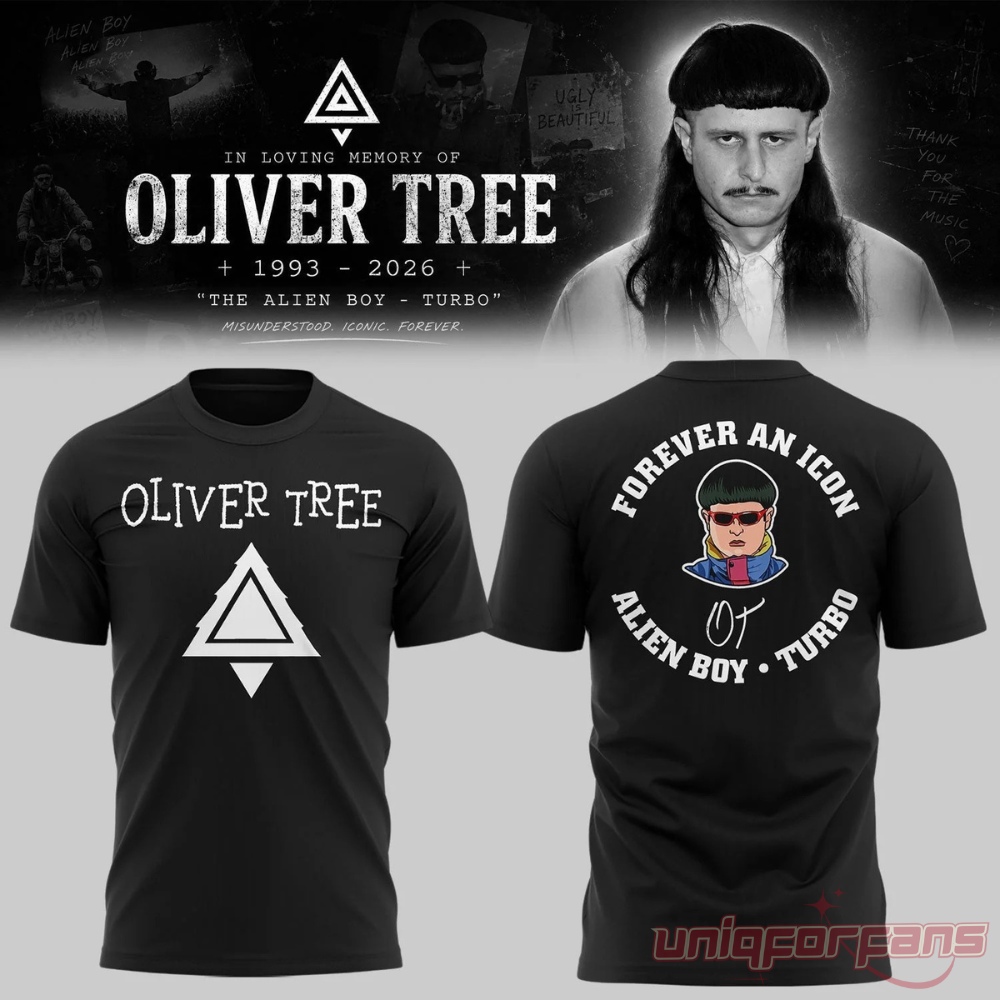 Oliver Tree In Loving Memory Black Limited Edition 3D T-shirt Oliver Tree In Loving Memory Black Limited Edition 3D T-shirt