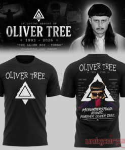 Oliver Tree In Loving Memory Black Limited Edition 3D T-shirt