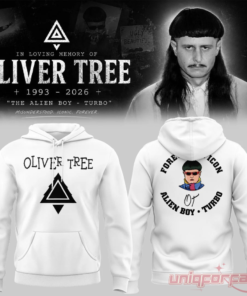 Oliver Tree In Loving Memory Limited Edition White Hoodie