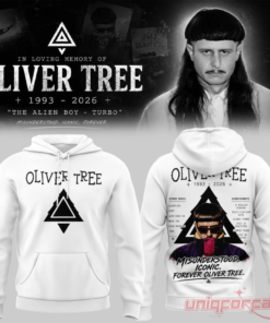 Oliver Tree In Loving Memory Limited Edition White Hoodie