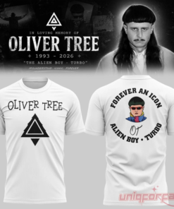 Oliver Tree In Loving Memory White Limited Edition 3D T-shirt