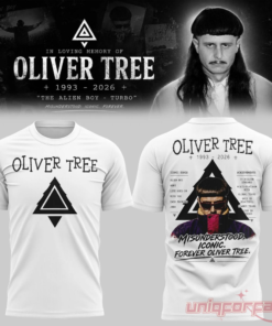 Oliver Tree In Loving Memory White Limited Edition 3D T-shirt