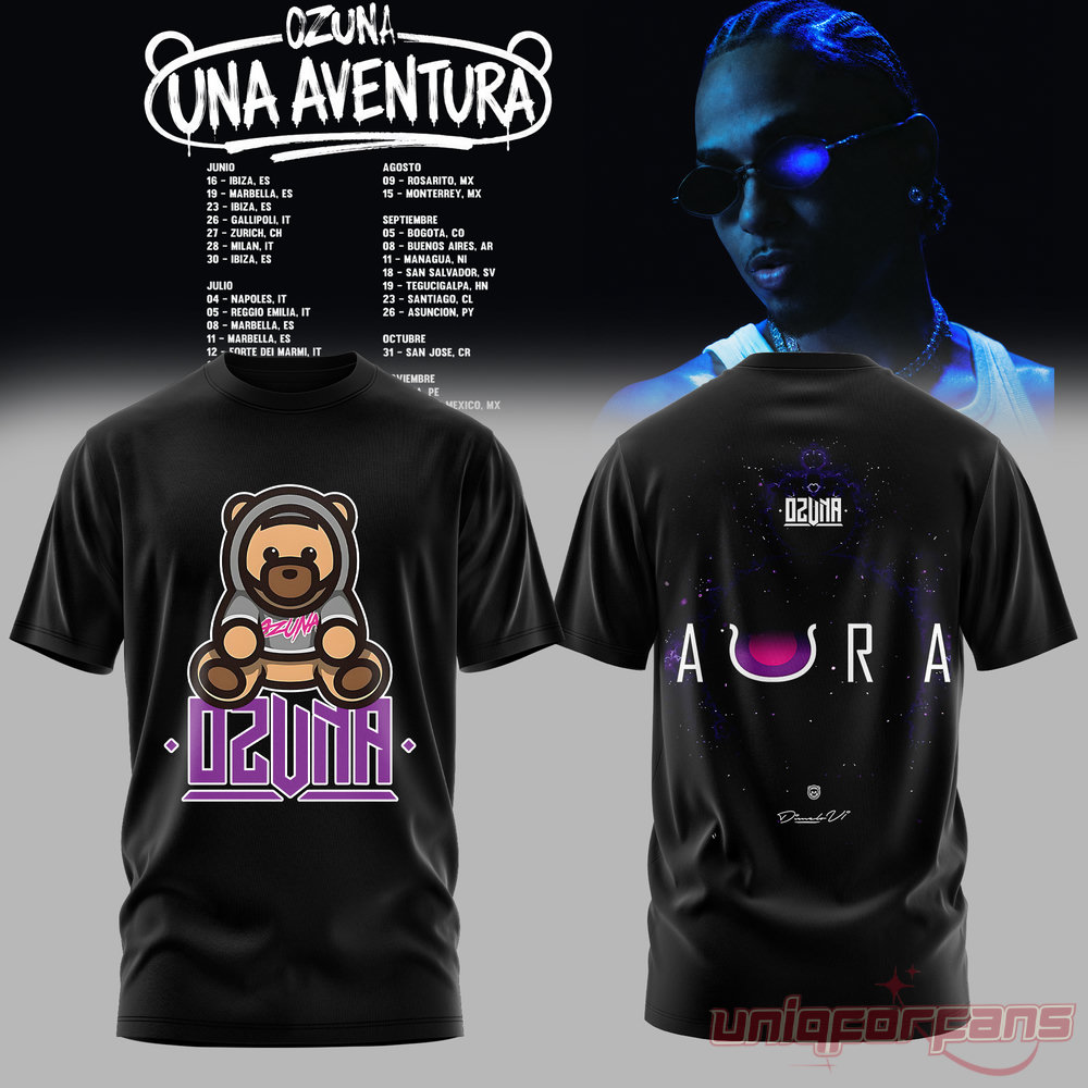 Ozuna “Una Aventura World Tour” Limited Edition 3D T-shirt Ozuna “Una Aventura World Tour” Limited Edition 3D T-shirt