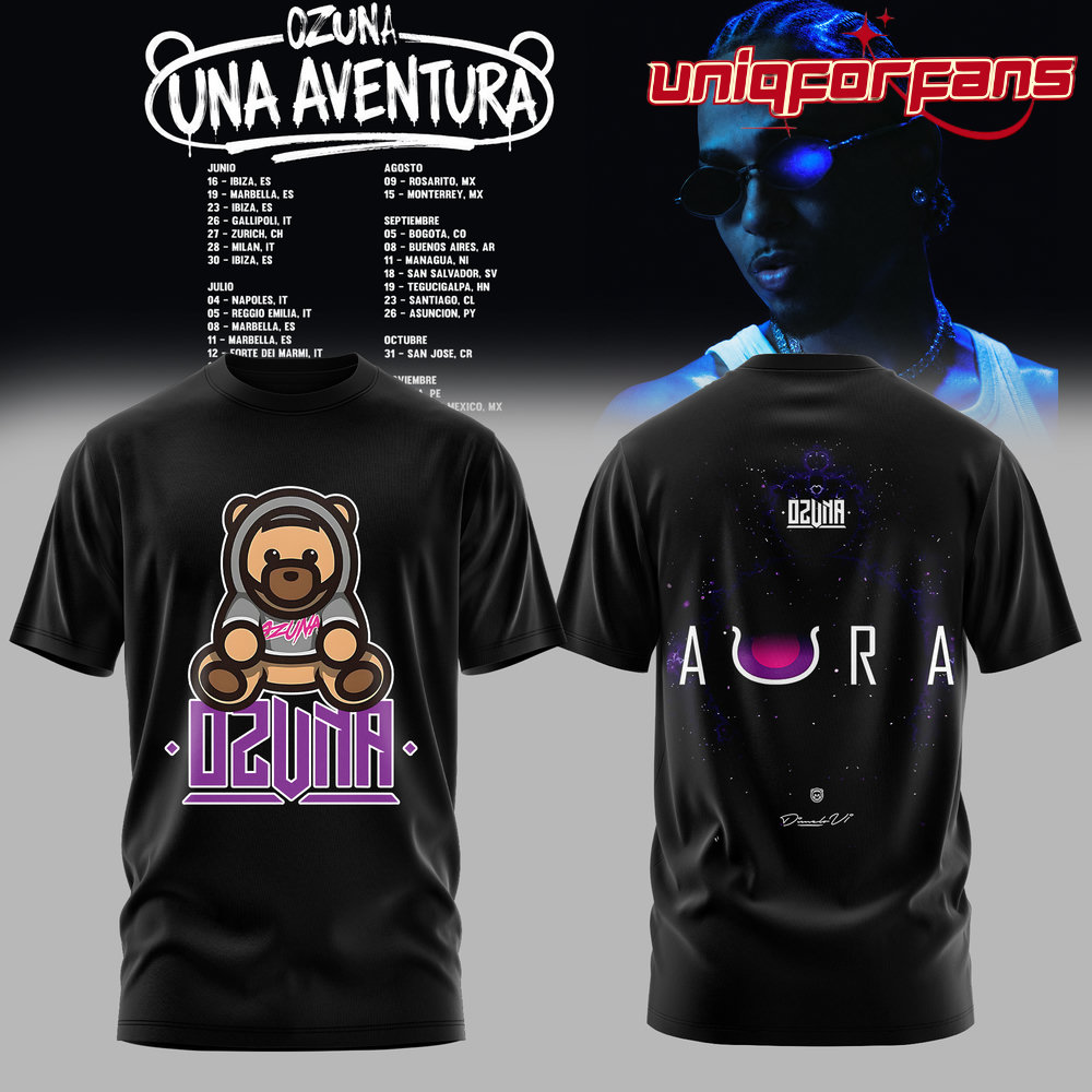 Ozuna “Una Aventura World Tour” Limited Edition 3D T-shirt Ozuna “Una Aventura World Tour” Limited Edition 3D T-shirt