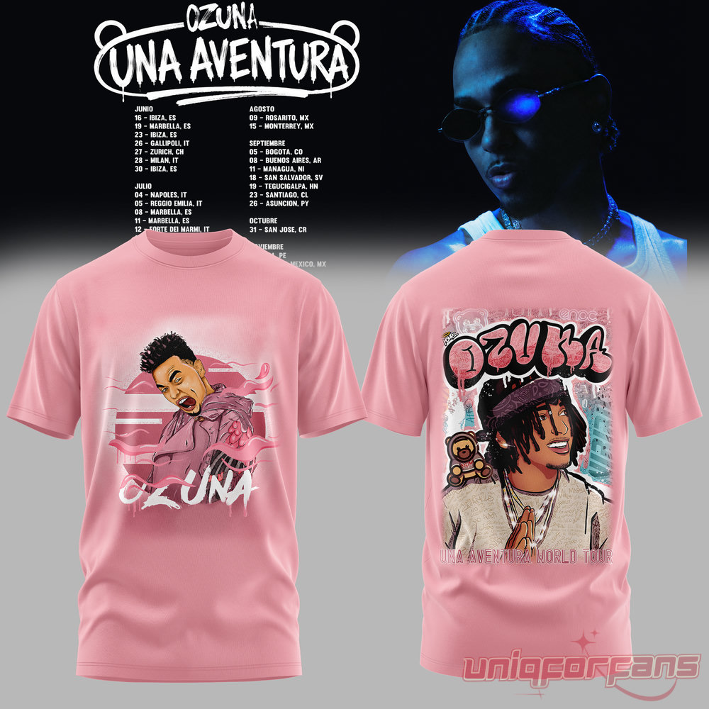 Ozuna “Una Aventura World Tour” Limited Edition 3D T-shirt Ozuna “Una Aventura World Tour” Limited Edition 3D T-shirt