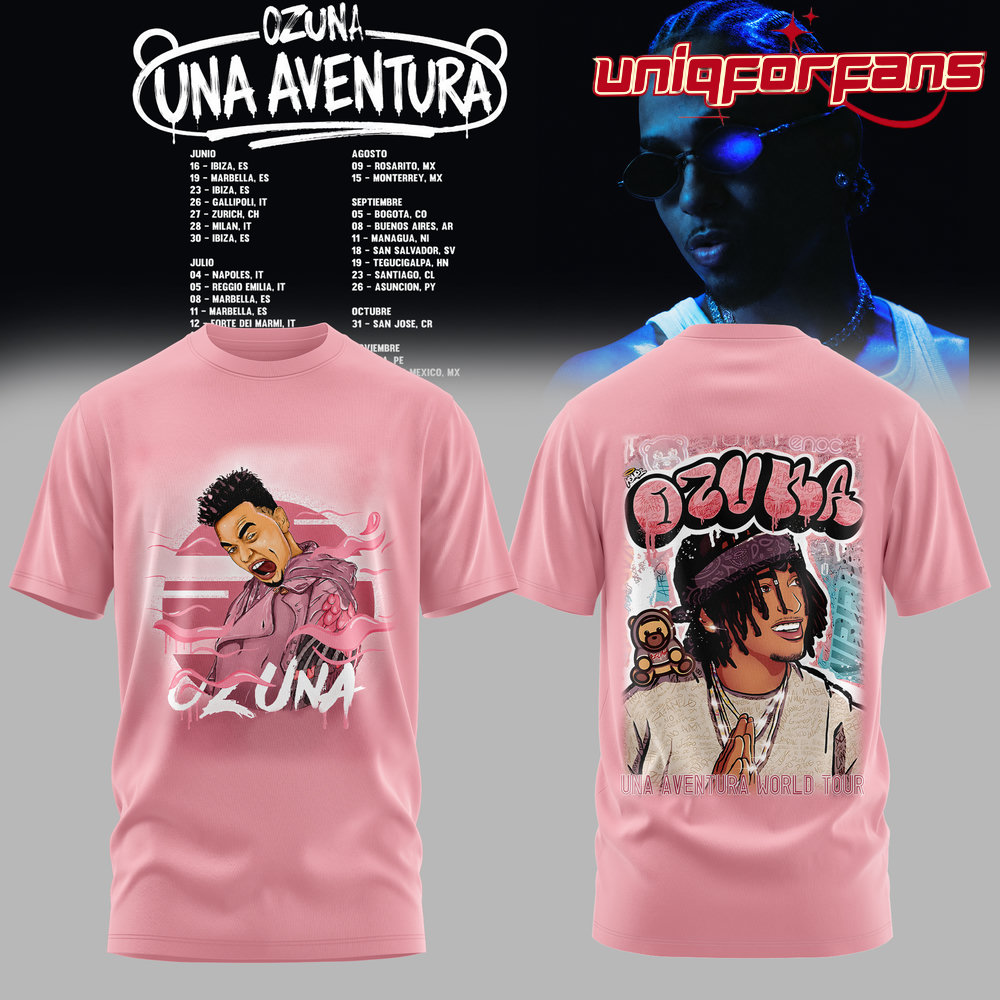 Ozuna “Una Aventura World Tour” Limited Edition 3D T-shirt Ozuna “Una Aventura World Tour” Limited Edition 3D T-shirt
