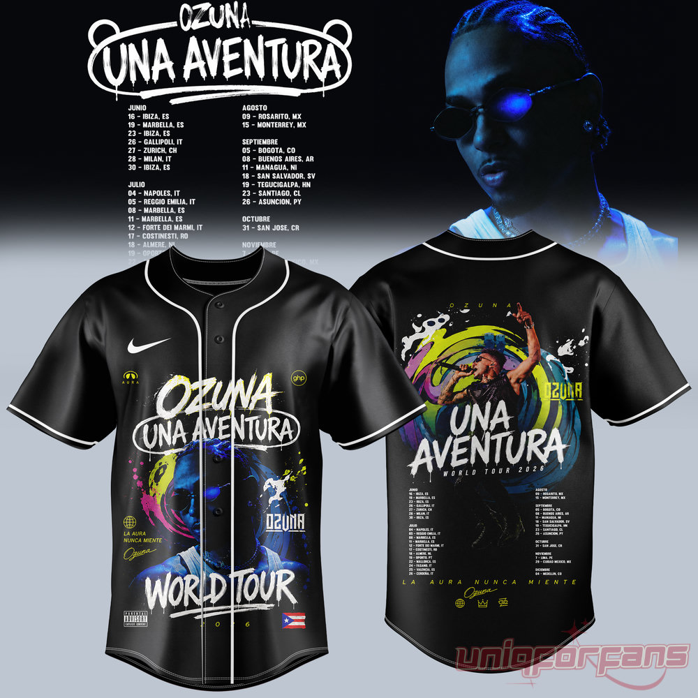 Ozuna “Una Aventura World Tour” Limited Edition Baseball Jersey Ozuna “Una Aventura World Tour” Limited Edition Baseball Jersey