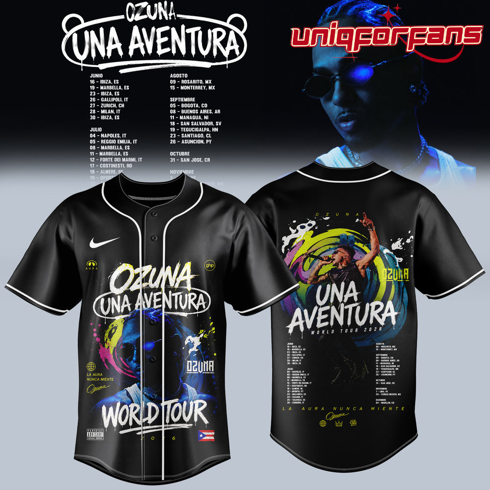 Ozuna “Una Aventura World Tour” Limited Edition Baseball Jersey Ozuna “Una Aventura World Tour” Limited Edition Baseball Jersey