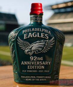 Philadelphia Eagles 92nd Anniversary Whiskey Bottle