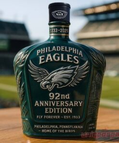 Philadelphia Eagles 92nd Anniversary Whiskey Bottle