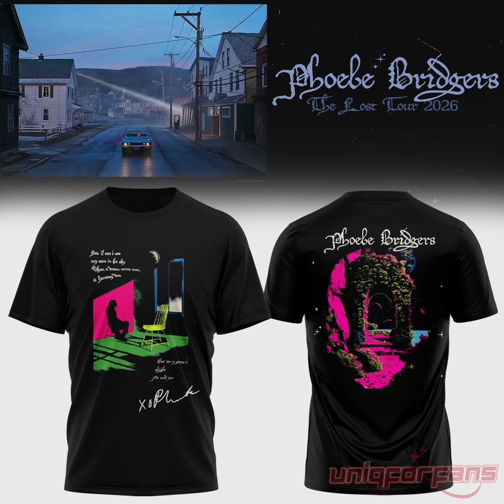 PHOEBE BRIDGERS ツアー　Tシャツ　XL 新品 Phoebe Bridgers The Lost Tour Special Edition 3D T-Shirt - Uniqforfans