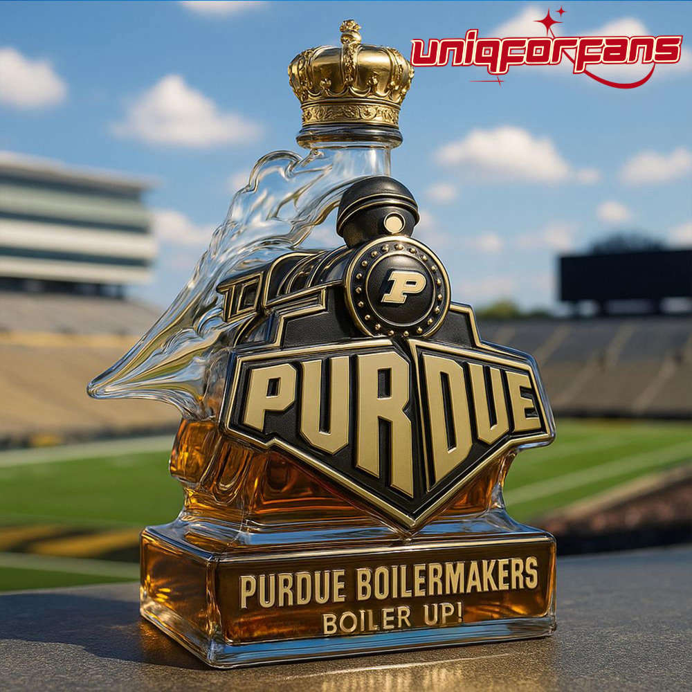 Purdue Boilermakers Boiler up Train Shaped Whiskey Bottle - Limited Edition Purdue Boilermakers Boiler up Train Shaped Whiskey Bottle - Limited Edition