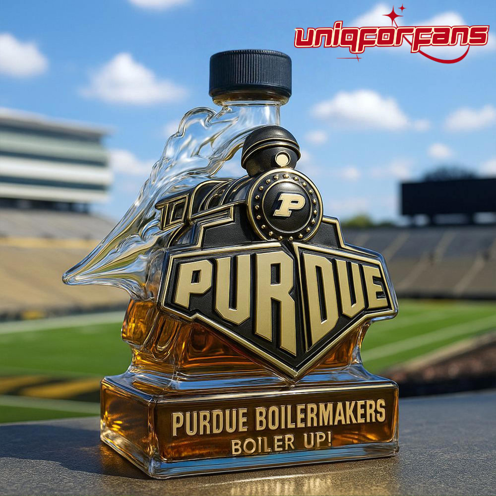 Purdue Boilermakers Boiler up Train Shaped Whiskey Bottle - Limited Edition Purdue Boilermakers Boiler up Train Shaped Whiskey Bottle - Limited Edition