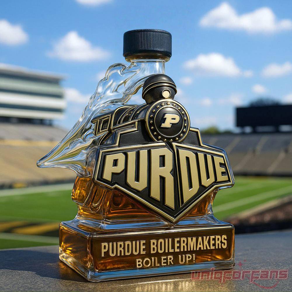 Purdue Boilermakers Boiler up Train Shaped Whiskey Bottle – Limited Edition Purdue Boilermakers Boiler up Train Shaped Whiskey Bottle – Limited Edition
