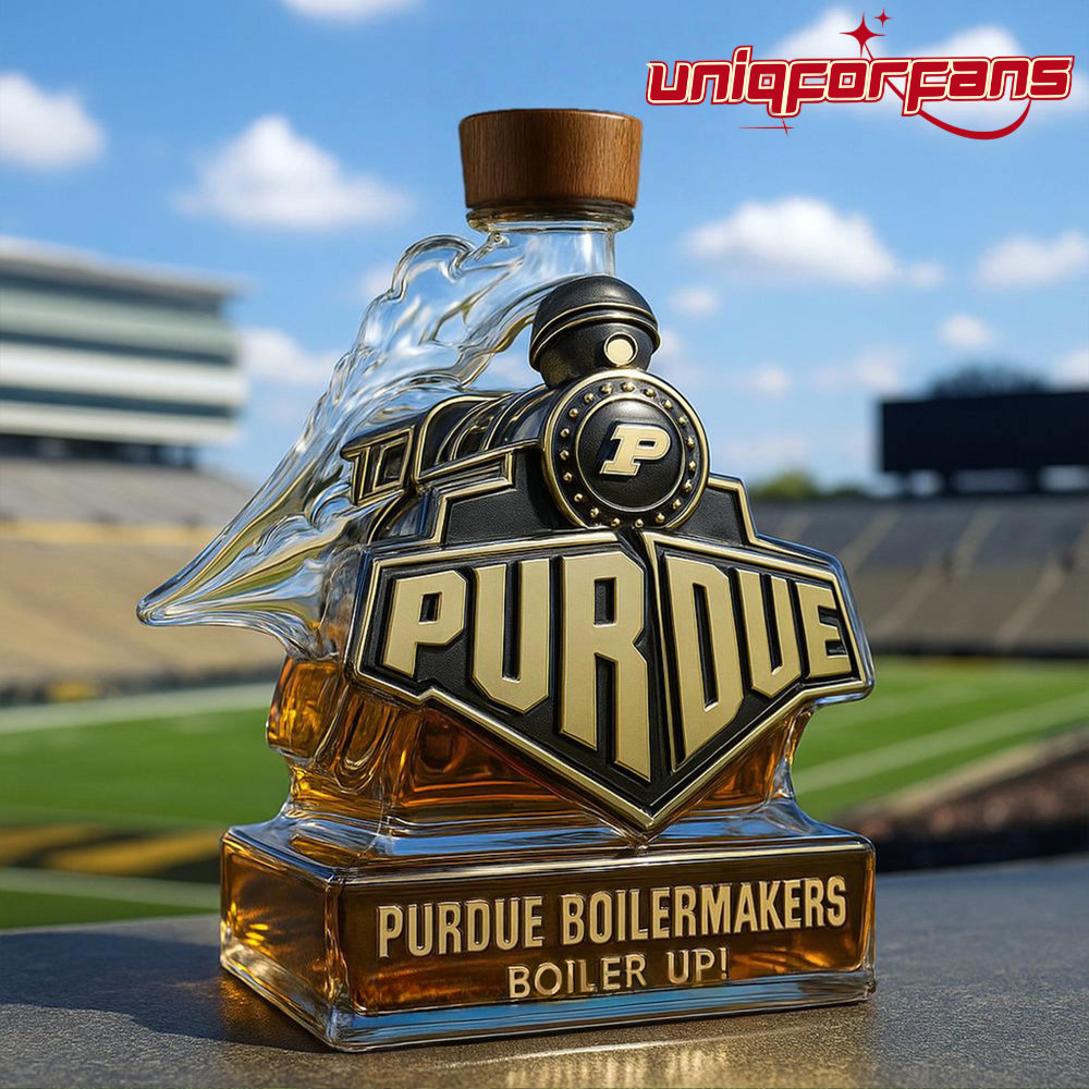Purdue Boilermakers Boiler up Train Shaped Whiskey Bottle - Limited Edition Purdue Boilermakers Boiler up Train Shaped Whiskey Bottle - Limited Edition