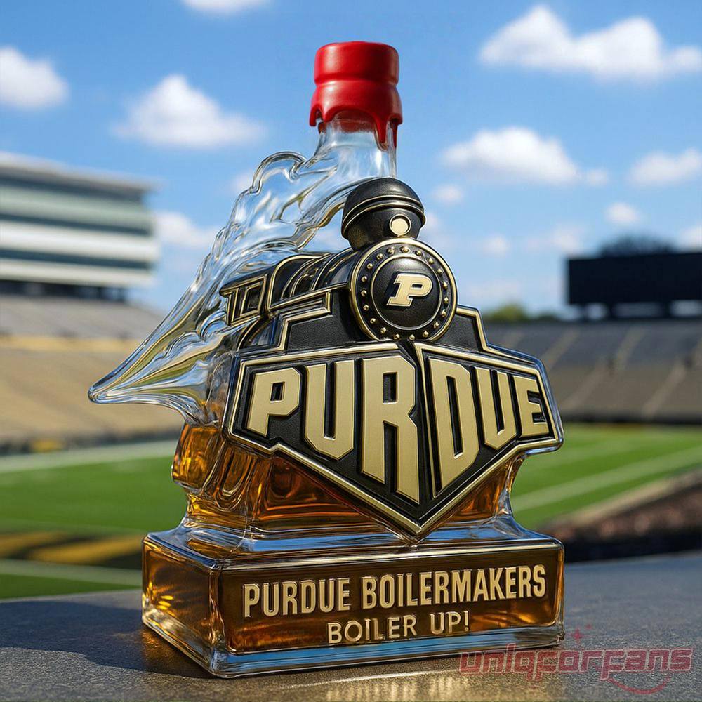 Purdue Boilermakers Boiler up Train Shaped Whiskey Bottle – Limited Edition Purdue Boilermakers Boiler up Train Shaped Whiskey Bottle – Limited Edition
