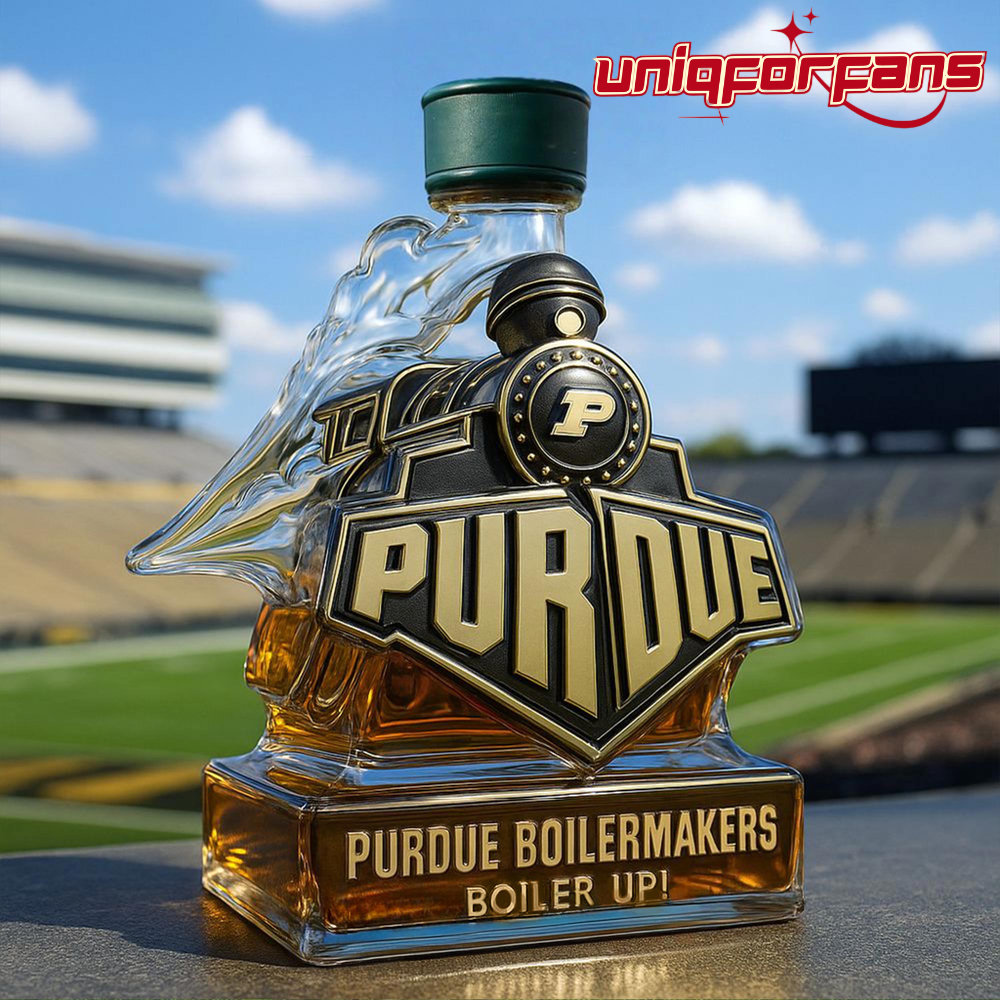 Purdue Boilermakers Boiler up Train Shaped Whiskey Bottle - Limited Edition Purdue Boilermakers Boiler up Train Shaped Whiskey Bottle - Limited Edition