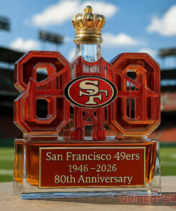 San Francisco 49ers 80th Anniversary Limited Edition Whiskey Bottle