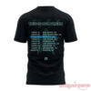 Seattle Mariners x Fuerza Regida This Is Our Dream Tour Edition Shirt showing back graphics on a black t-shirt
