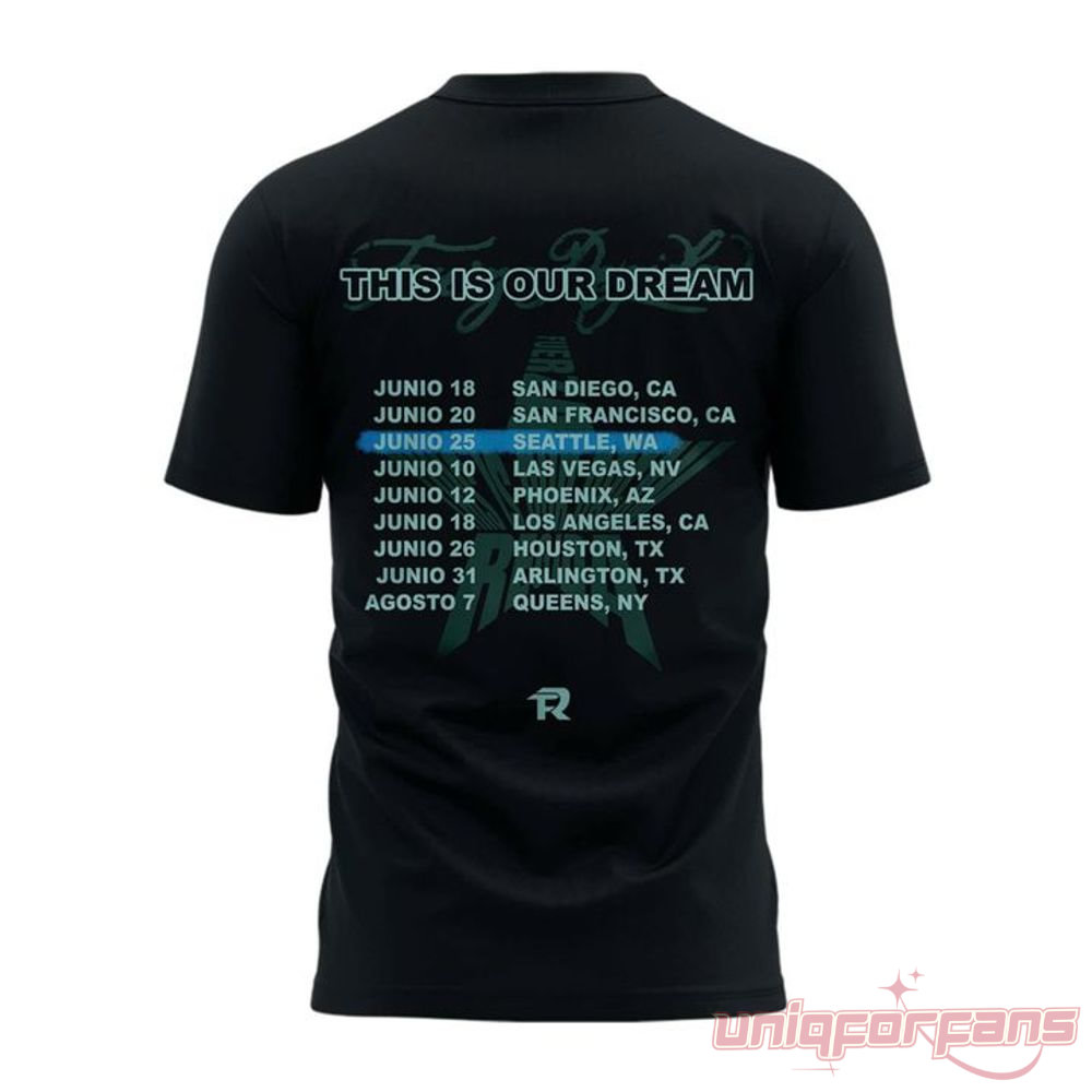 Seattle Mariners x Fuerza Regida This Is Our Dream Tour Edition Shirt Seattle Mariners x Fuerza Regida This Is Our Dream Tour Edition Shirt