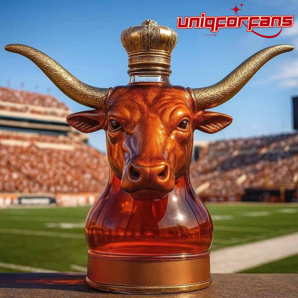 Texas Longhorn Bull Head Whiskey Bottle - Limited Edition Texas Longhorn Bull Head Whiskey Bottle - Limited Edition