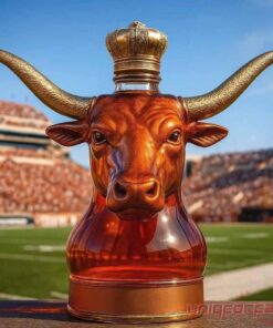 Texas Longhorn Bull Head Whiskey Bottle – Limited Edition