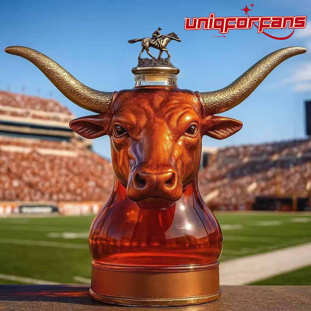Texas Longhorn Bull Head Whiskey Bottle - Limited Edition Texas Longhorn Bull Head Whiskey Bottle - Limited Edition